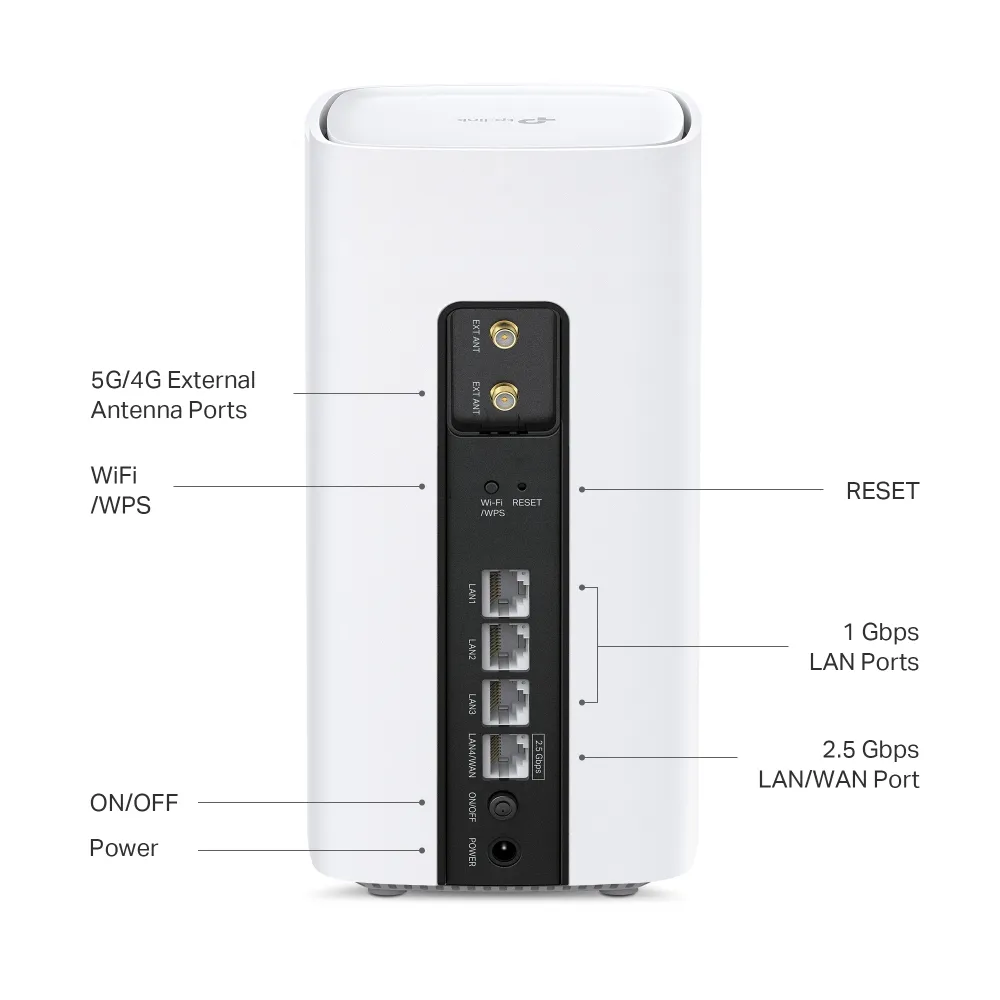 TP-Link Archer NB450 - 5G router with Wi-Fi 7, White