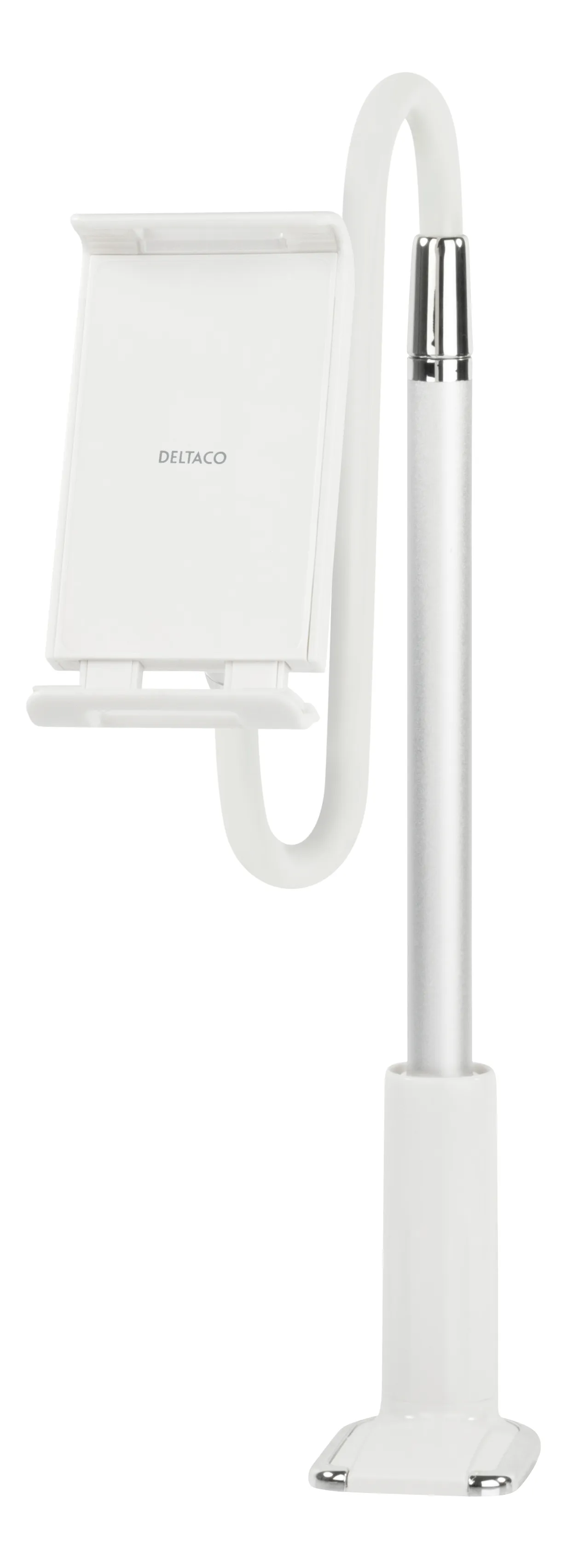 Extension tube lazy holder for ohone and tablet white and silver