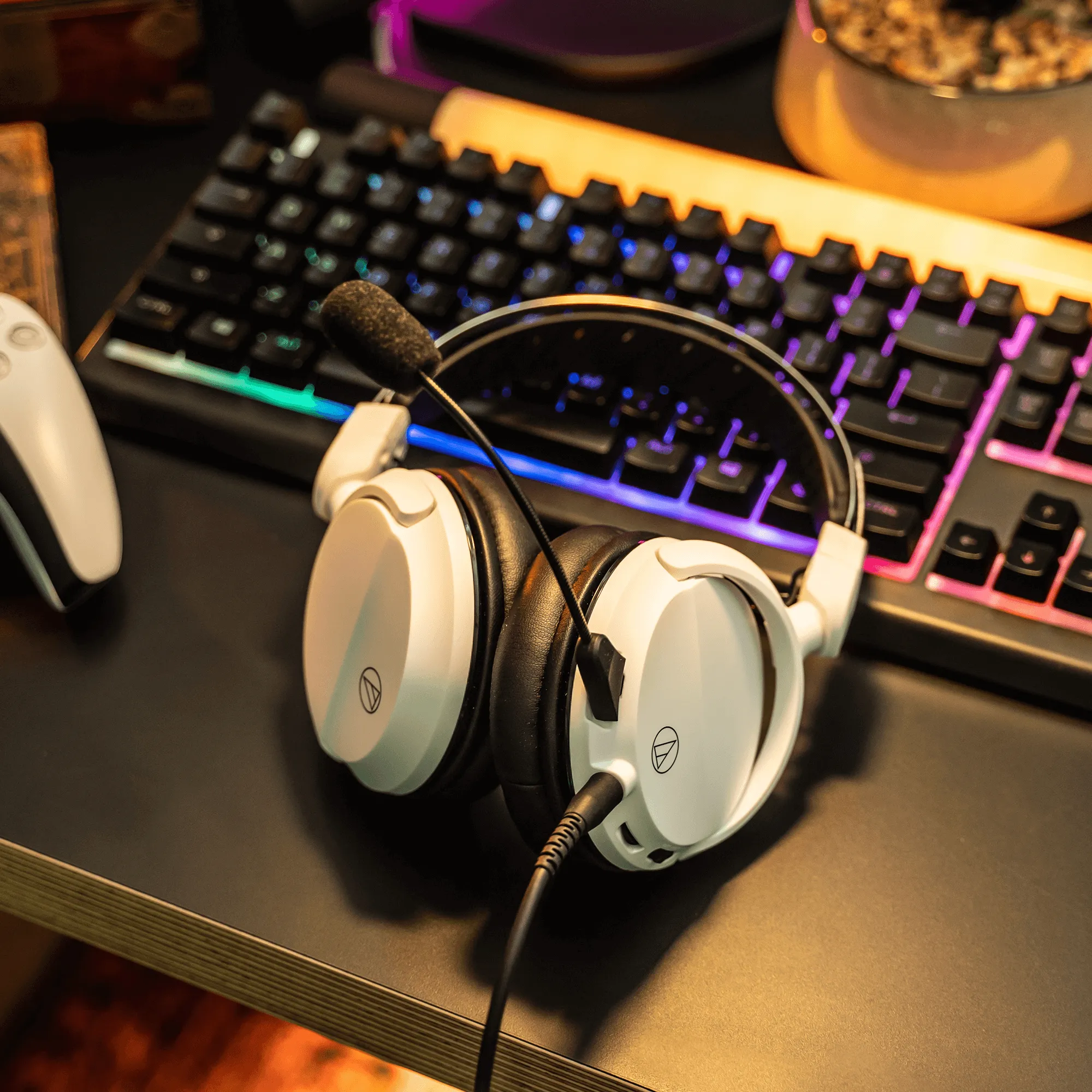 Audio-Technica ATH-GL3WH gaming headset, vit