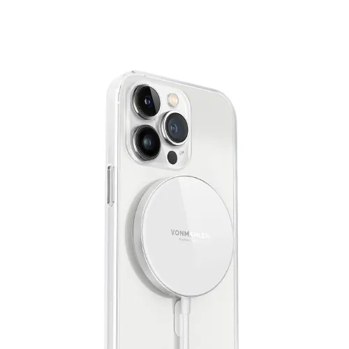 Aura Mini - The Magnetic Wireless Charging Pad, Vit