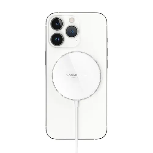 Aura Mini - The Magnetic Wireless Charging Pad, Vit
