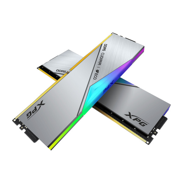 CUDIMM 48 GB DDR5-8800 (2x 24 GB) Dual-Kit (silber, AX5CU8800C4224G-DCLACRSG, XPG Lancer Neon RGB)