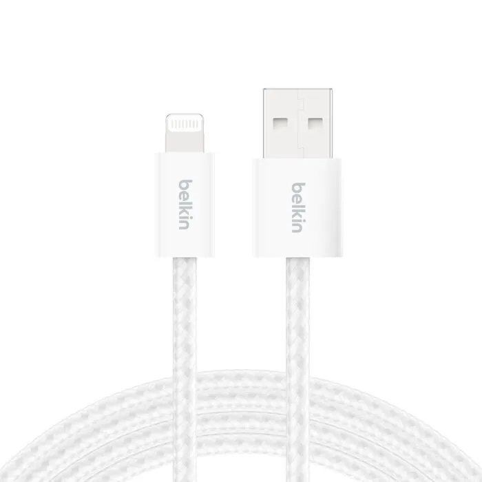 Belkin USB-A to Lightning cable, 1.5 m, White, 2 pcs