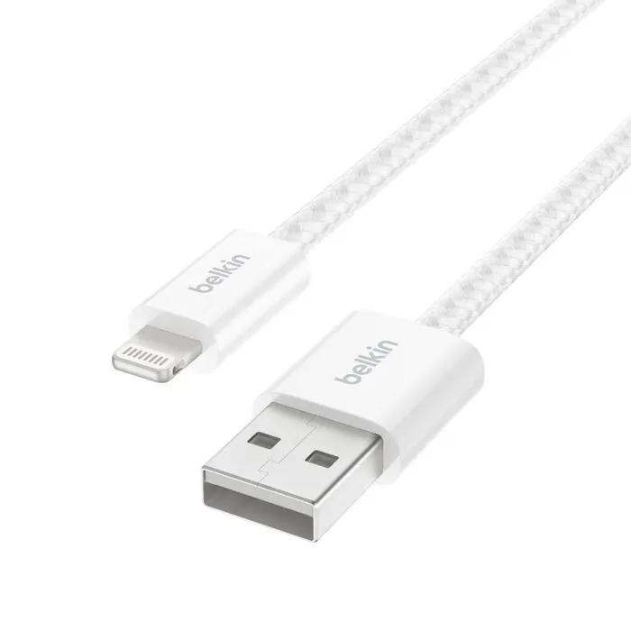 Belkin USB-A to Lightning cable, 1.5 m, White, 2 pcs