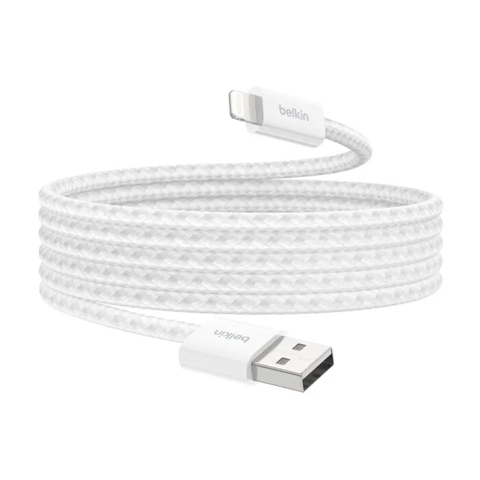 Belkin USB-A to Lightning cable, 1.5 m, White, 2 pcs