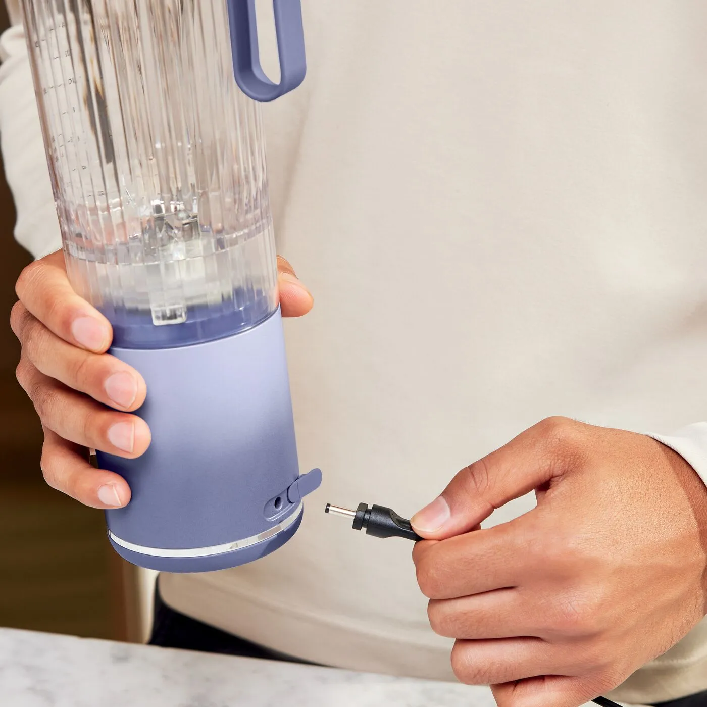 Ninja Blast Max BC251EULD 570ml Portable Blender, Lavender, Clear