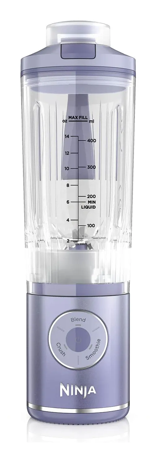 Ninja Blast Max BC251EULD 570ml Portable Blender, Lavender, Clear