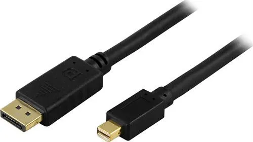 Deltaco  DisplayPort – Mini DisplayPort 1.2 - cable, 2 m, Black