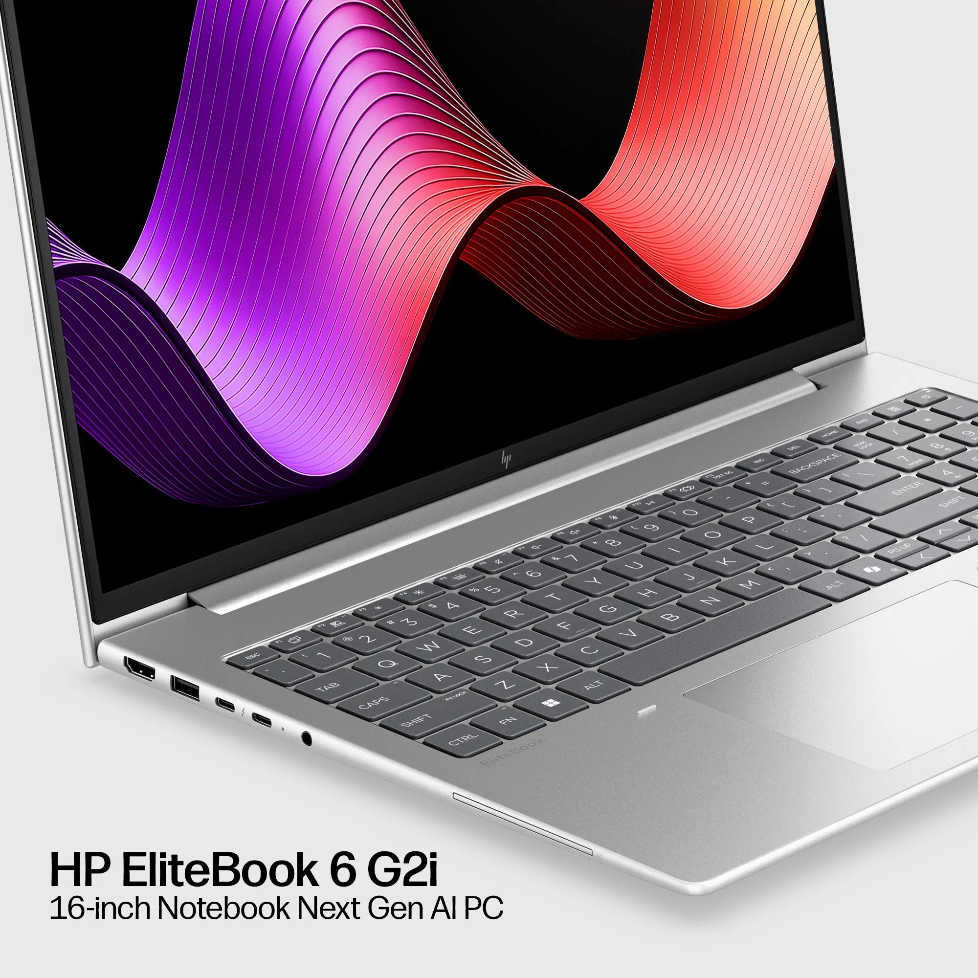HP EliteBook 6 G2i 16.0" Ultra 7 355, 32GB, 512GB, Win 11 - Notebook, Pike Silver