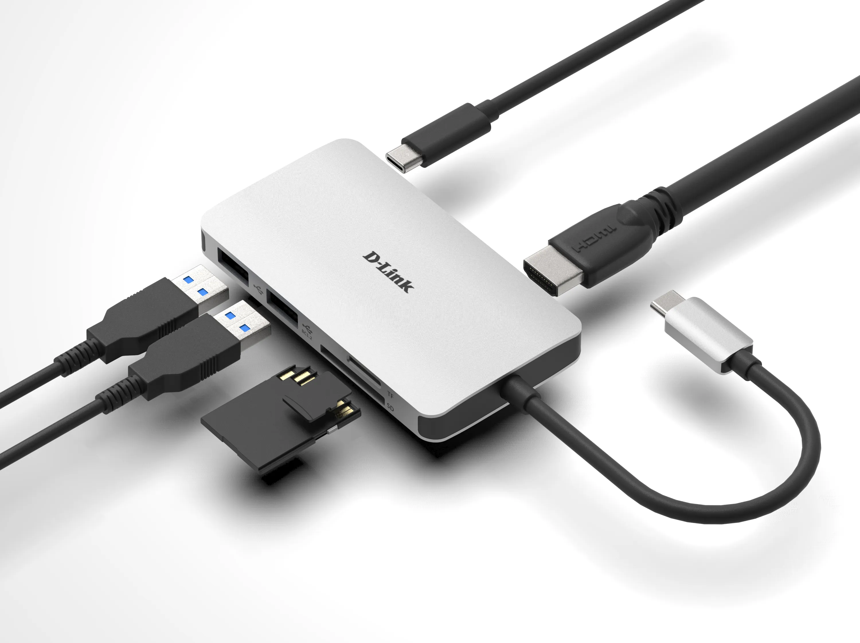 6-in-1 USB-C Hub with HDMI/Card Reader/Power Delivery