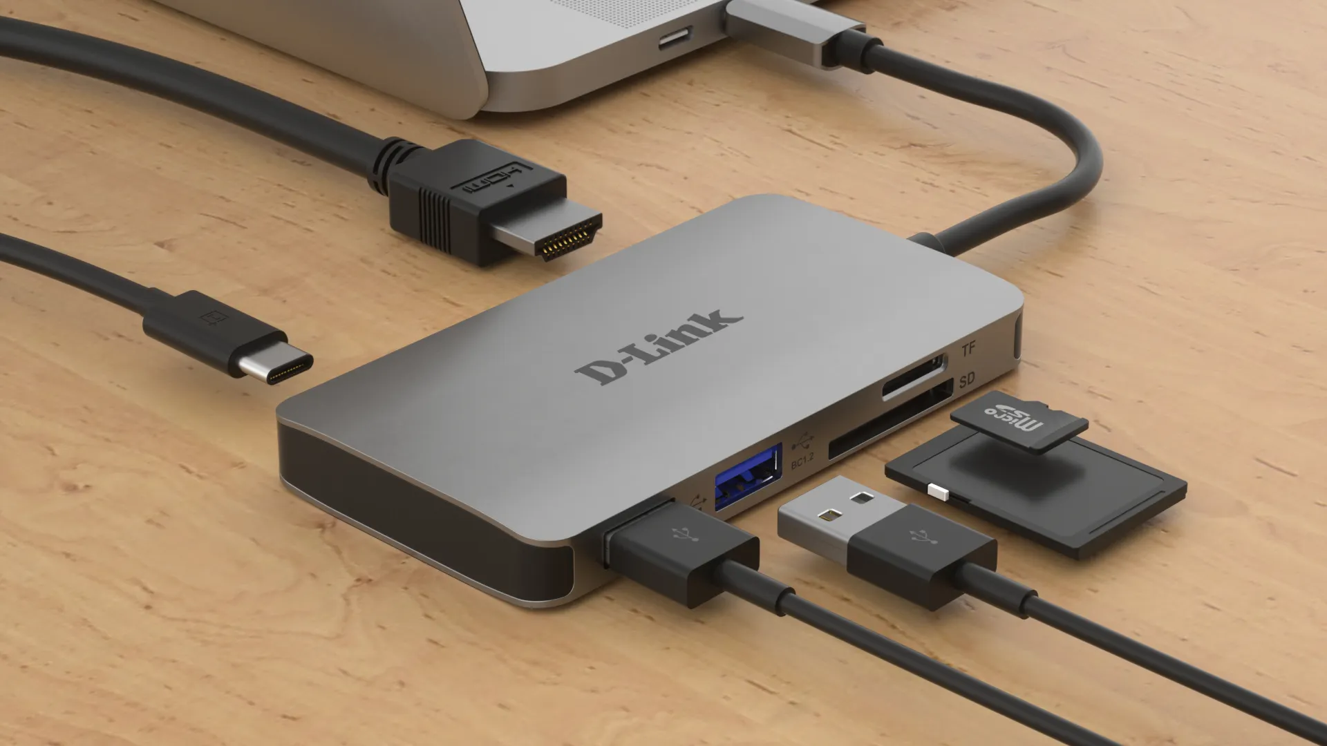 6-in-1 USB-C Hub with HDMI/Card Reader/Power Delivery