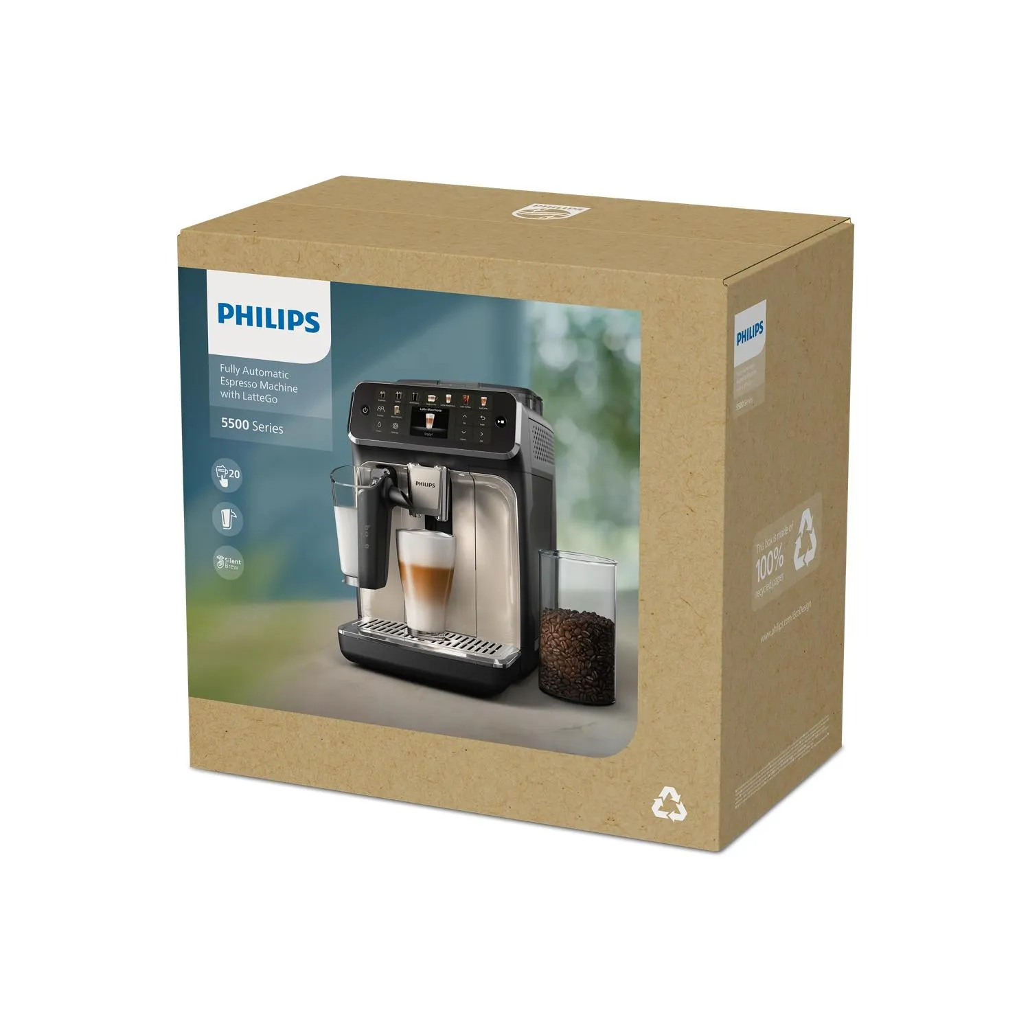 Philips 5500 series EP5541 -espressokeitin, t&auml;ysautomaattinen, musta