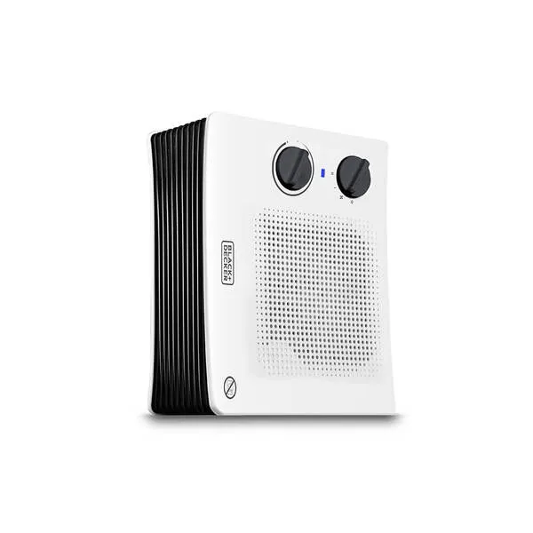 Black+Decker - fan heater, white/black, 2000W