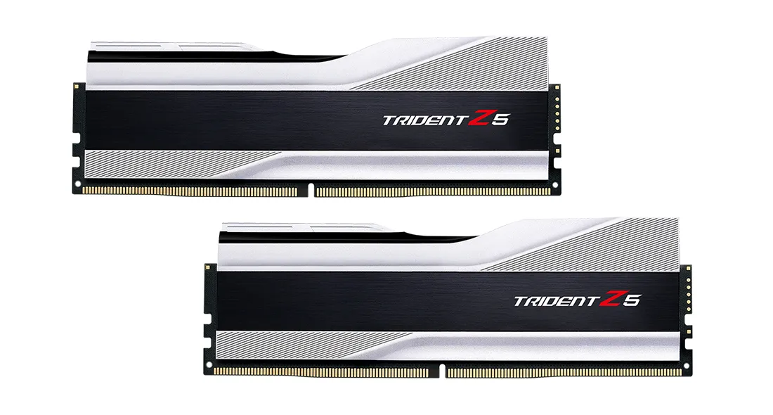 G.SKILL Trident Z5 32GB (2 x 16GB) DDR5 5600 MHz, CL40 Memory, Black/White (XMP)
