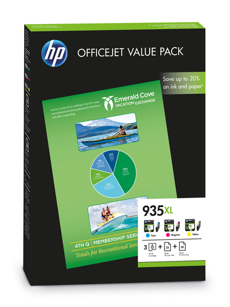HP 935XL CMY Ink Cartridge OVP Pack