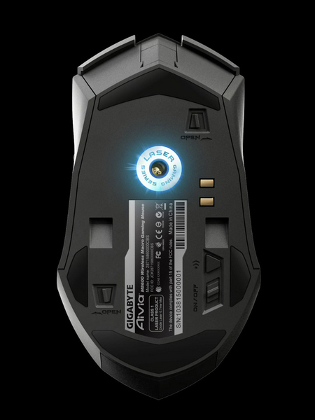 Gigabyte Gaming Mouse M8600 Wireless + Wired, Laser, USB