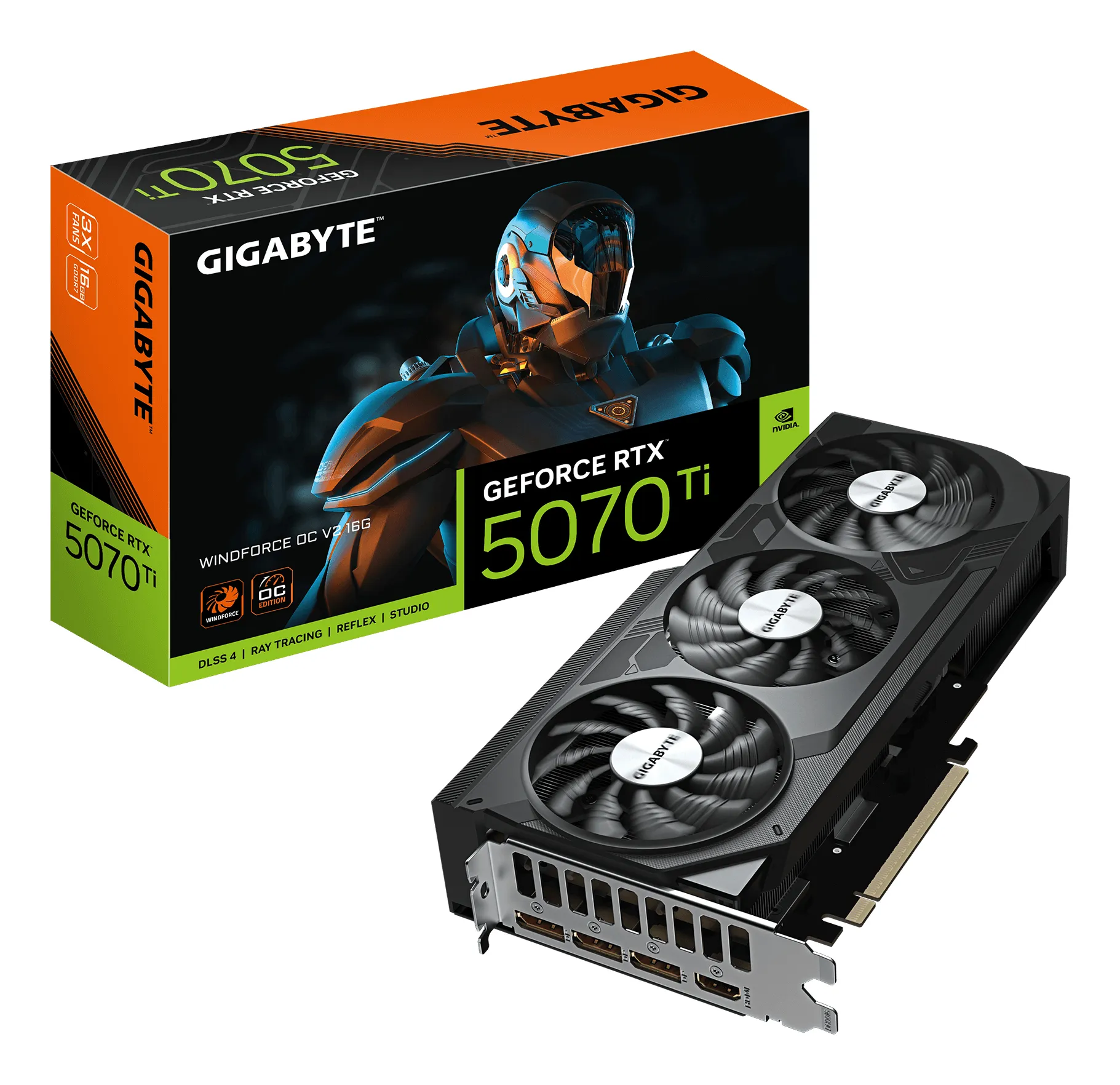 Gigabyte GeForce RTX 5070 Ti WINDFORCE V2 OC 16GB Graphics Card
