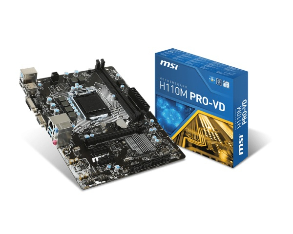 MSI H110M-PRO-VD, mini-ATX motherboard