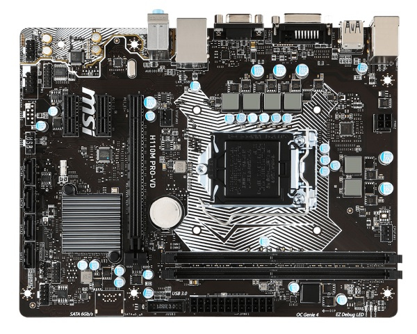 MSI H110M-PRO-VD, mini-ATX motherboard