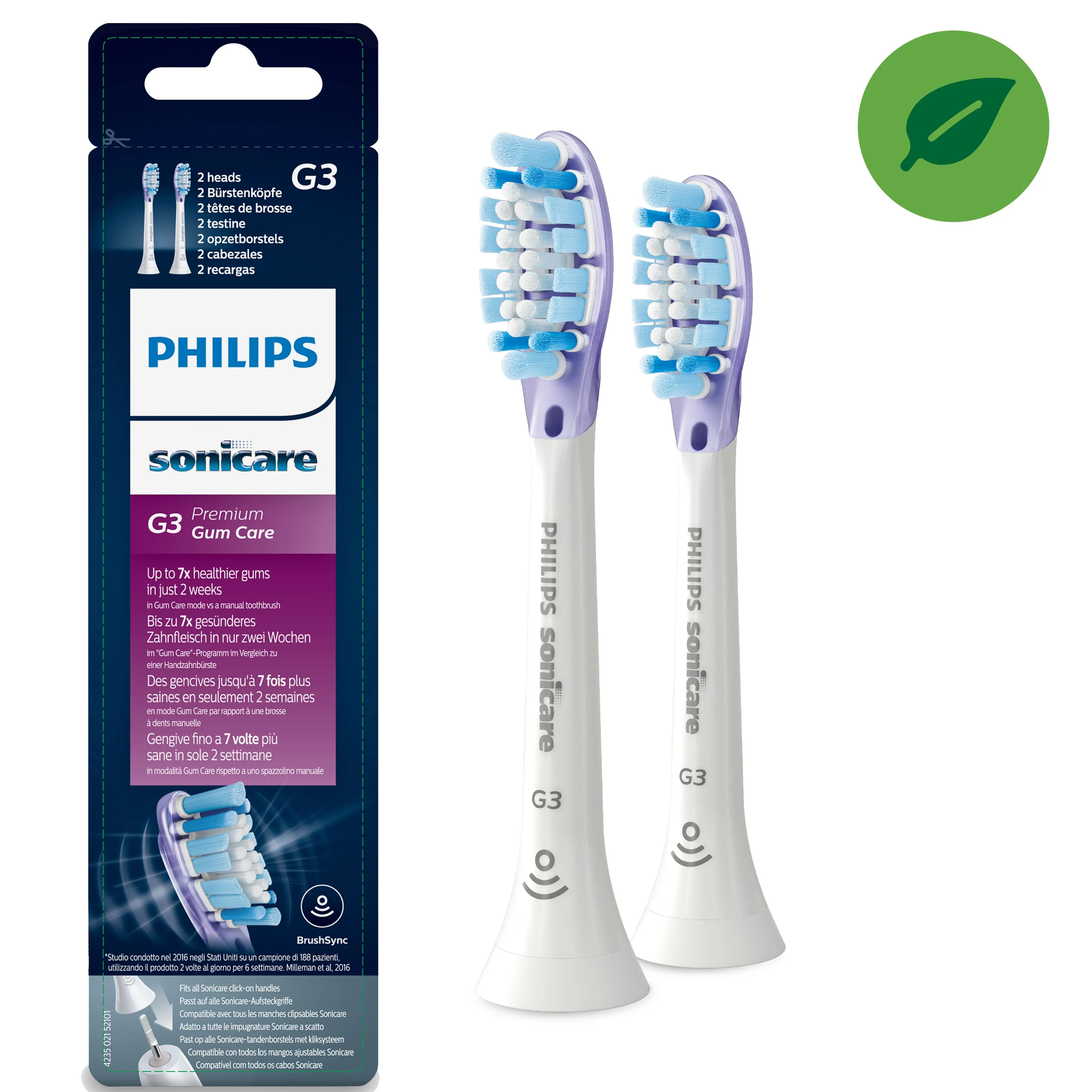 Philips Sonicare C3 Premium - borsthuvuden, 2 st
