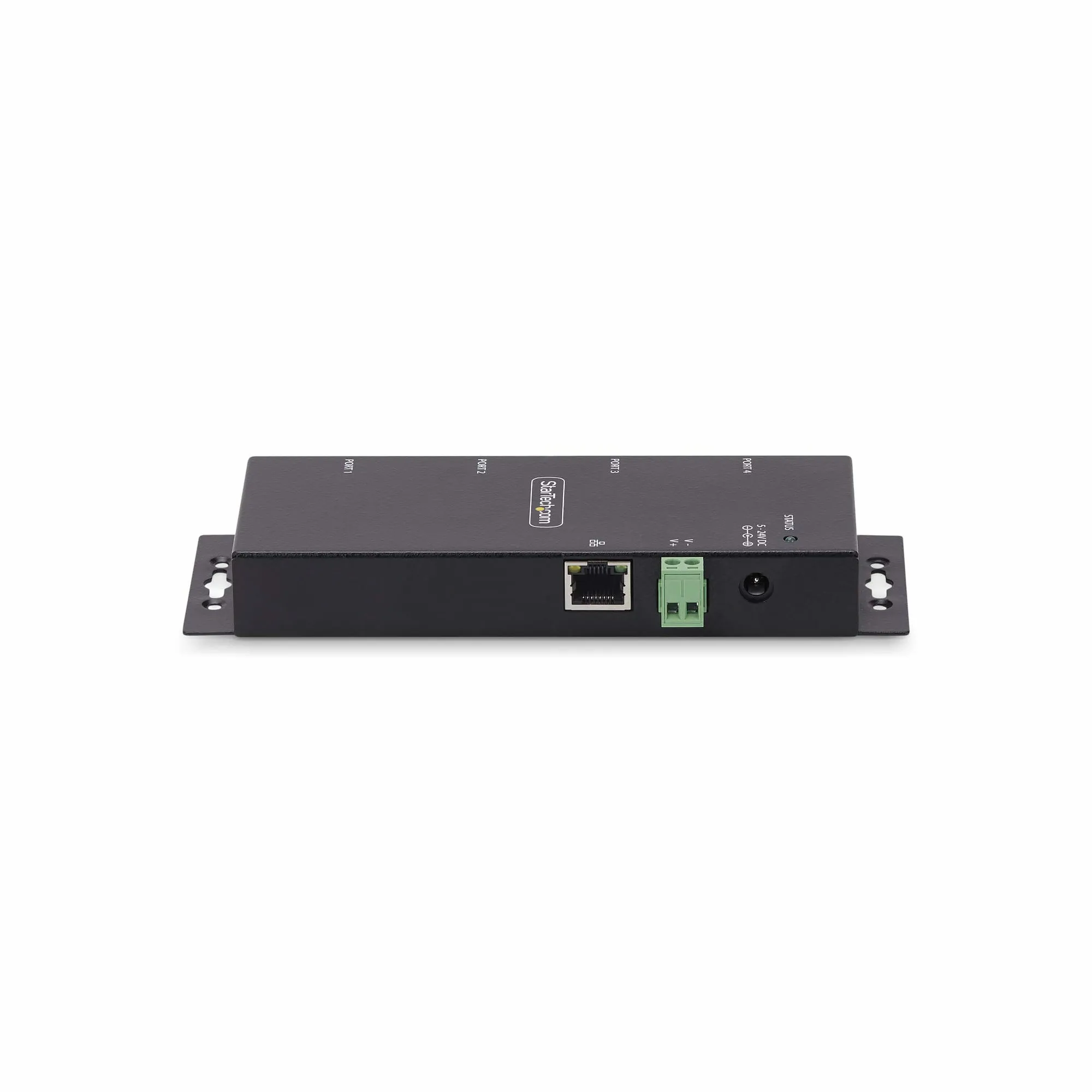 STARTECH.COM 4-Port Serial to Ethernet Adapter IP Serial Device Server For Remote RS232 Devices Wall/DIN Rail LAN to DB9
