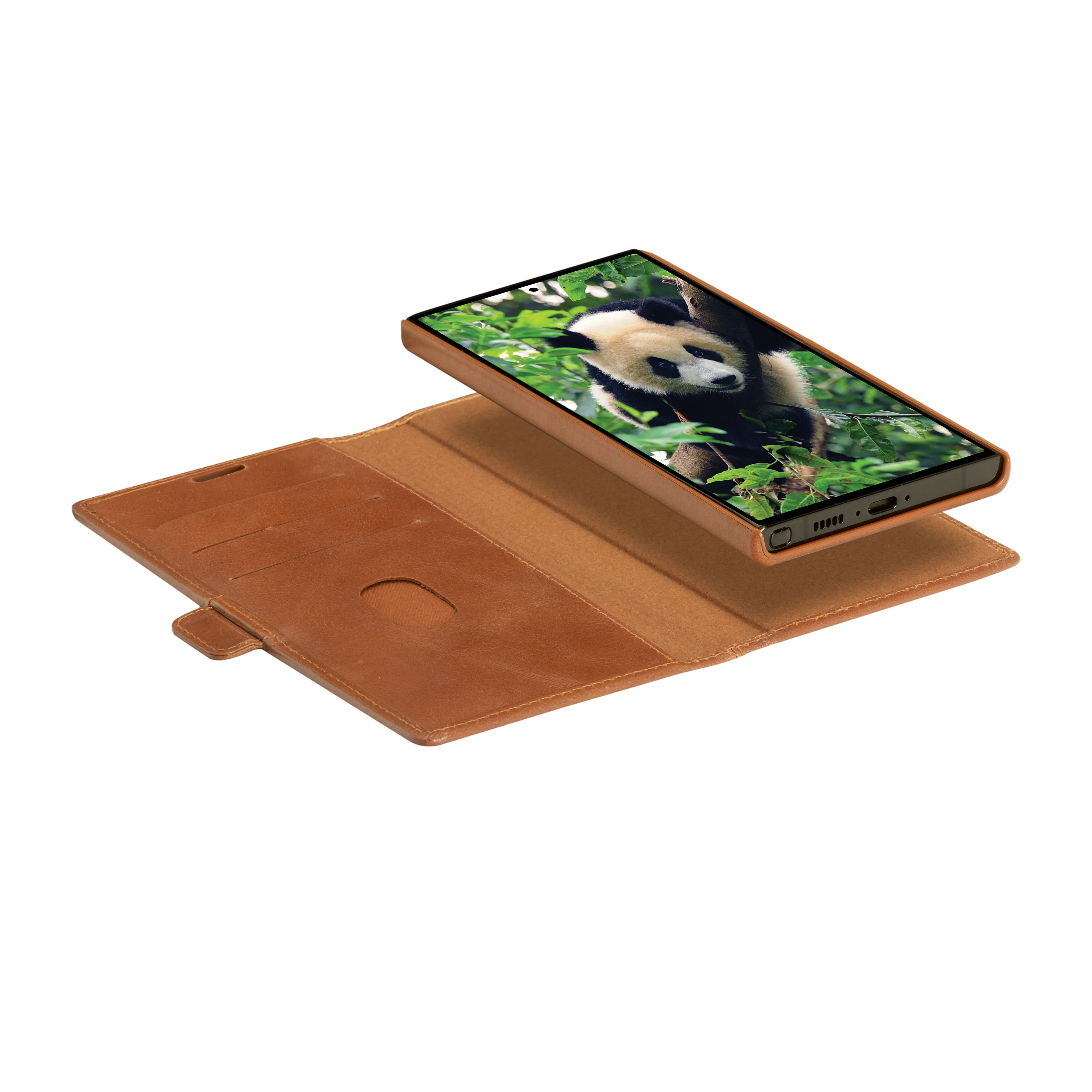 Dbramante1928 Lynge, Galaxy S23 Ultra - pl&aring;nboksfodral, Brun