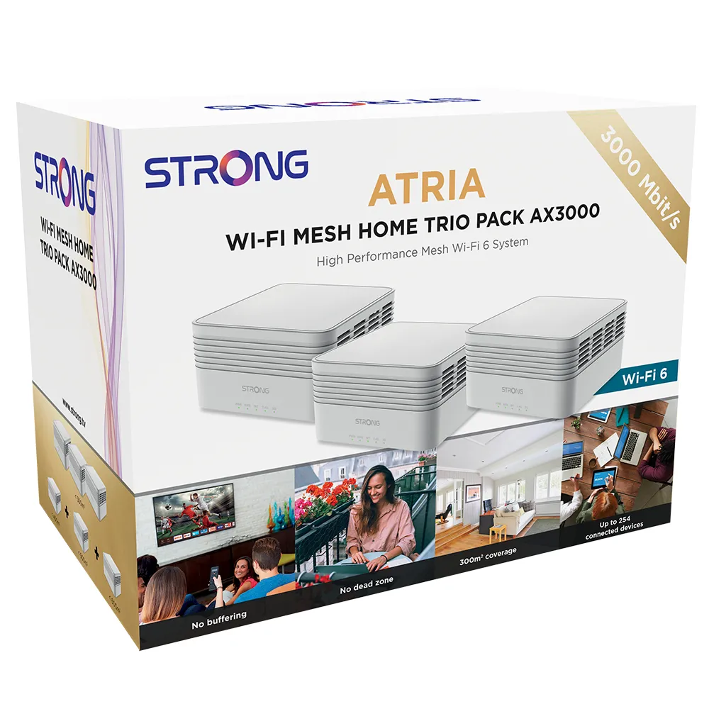 Strong Atria WiFi 6 Mesh AX3000 Home kit 3-pack