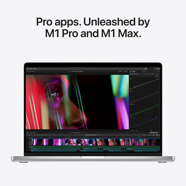 CTO Apple MacBook Pro 14&quot;, M1 Pro (8C CPU / 14C GPU), 16GB, 512GB, 67 W, macOS - notebook, Silver (RUS/ENG) MKGR3