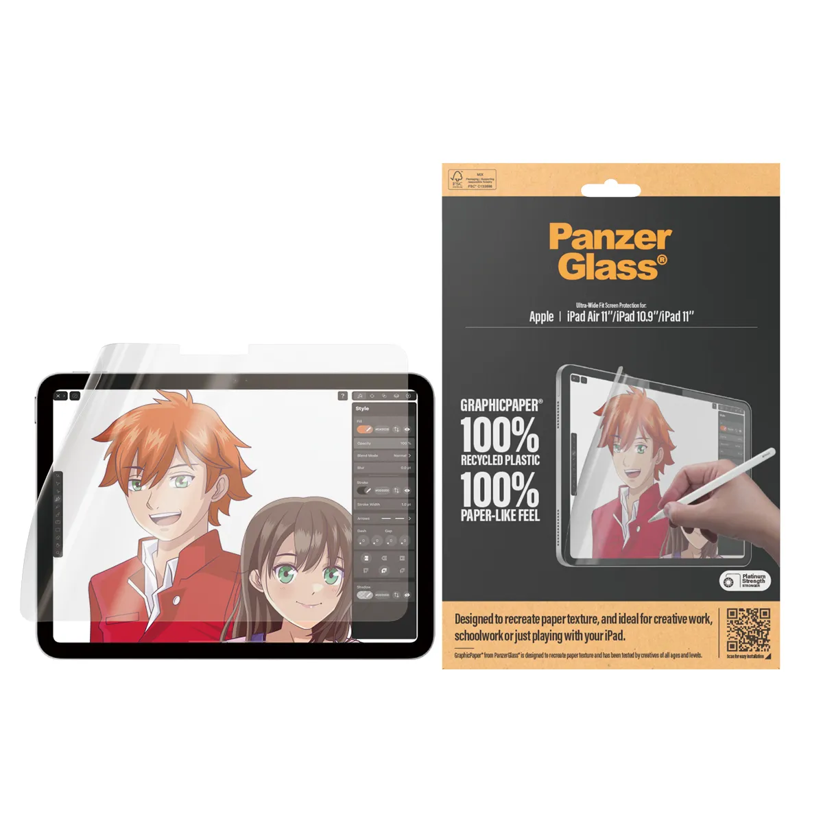 PanzerGlass GraphicPaper iPad Air 10.9" 2024 iPad 10.9" Ultr PanzerGlass GraphicPaper iPad Air 10.9" 2024 iPad 10.9" Ultr
