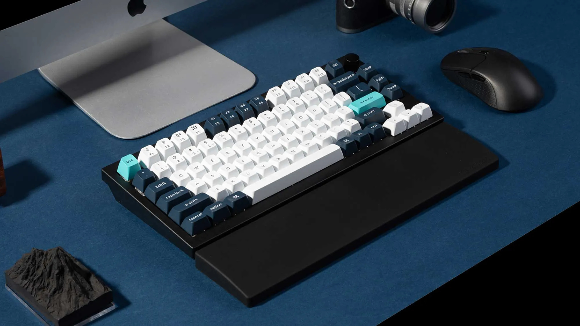 Keychron V1/V2/Q2/Q1 Pro/Q2 Pro Silicone -rannetuki, Musta