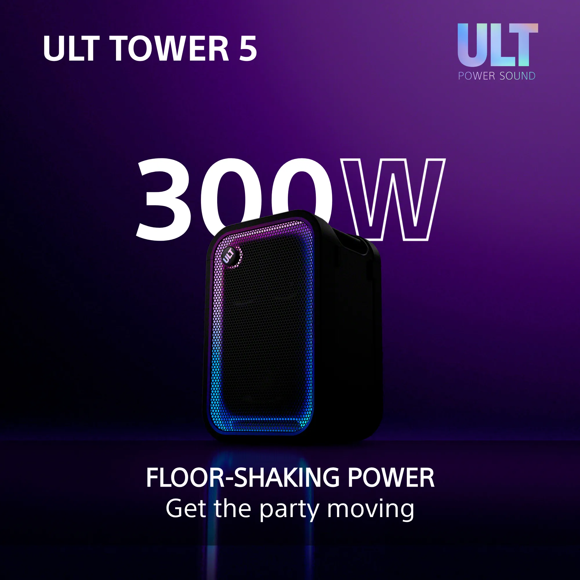 Wired, Bluetooth Party Speaker, Black
