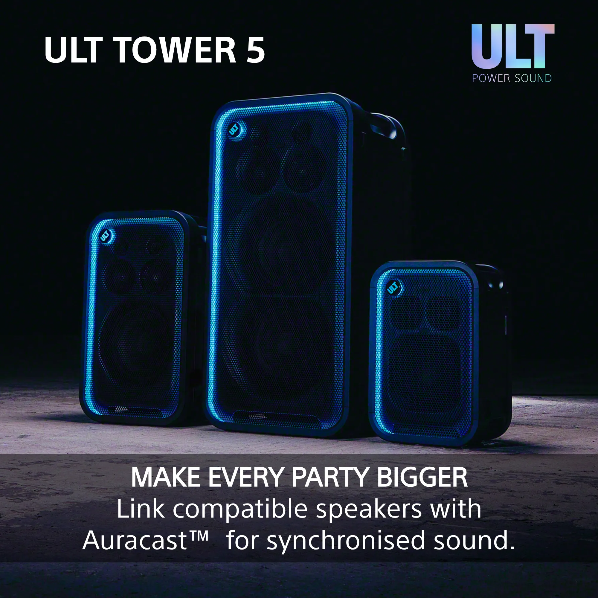 Wired, Bluetooth Party Speaker, Black