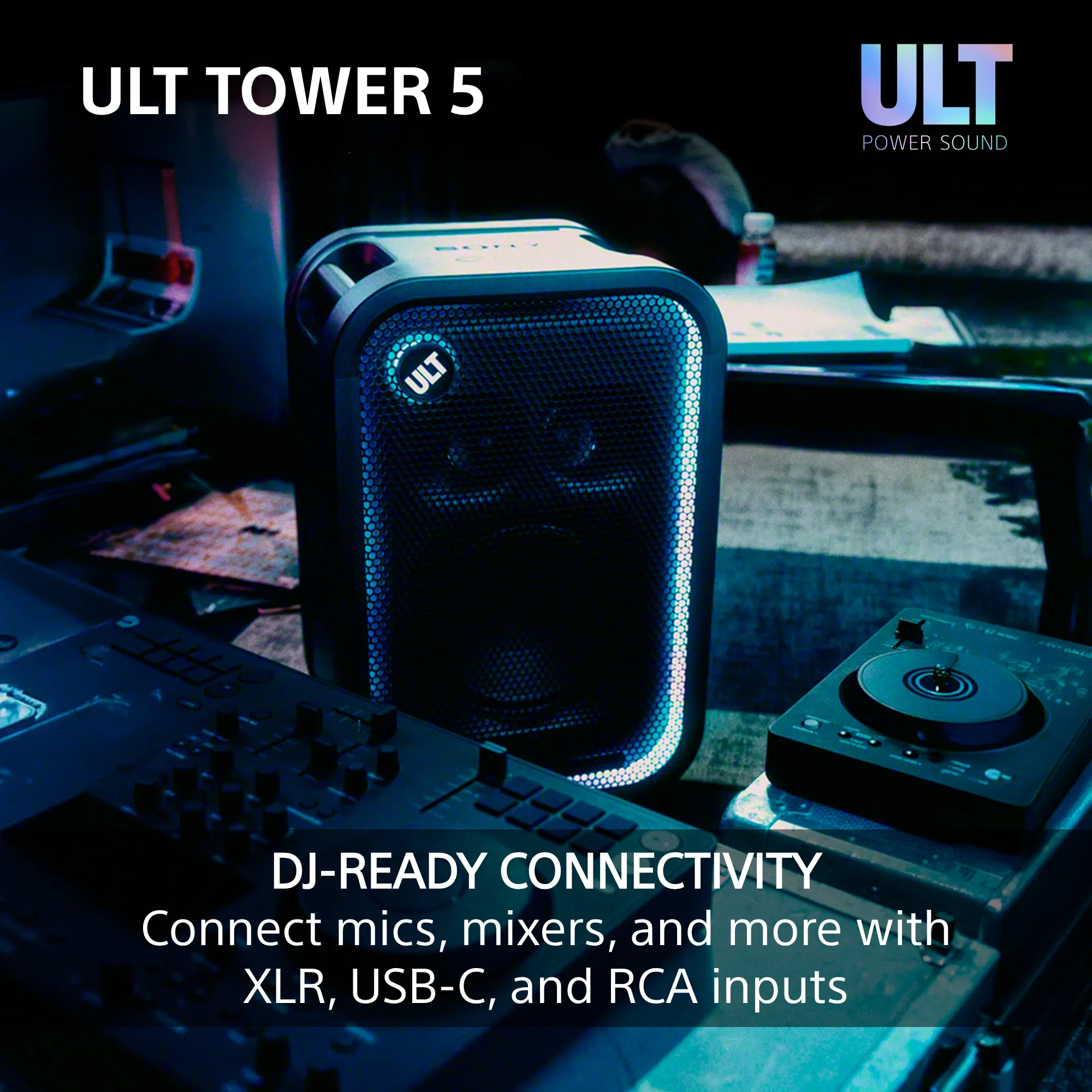 Wired, Bluetooth Party Speaker, Black
