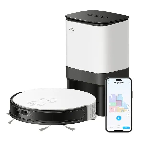 TP-Link Tapo RV20 Mop Plus MagSlim LiDAR Navigation Robot Vacuum & Mop+ Smart Auto-Empty Dock - robot vacuum cleaner