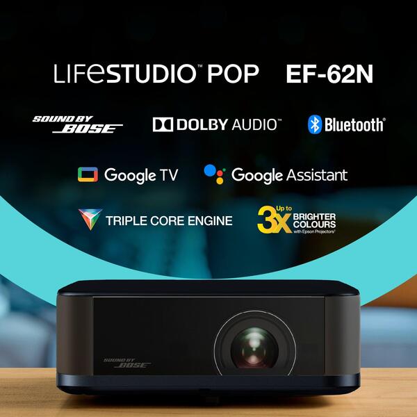 EPSON Lifestudio POP Projector 700lm EF-62N Metallic Navy