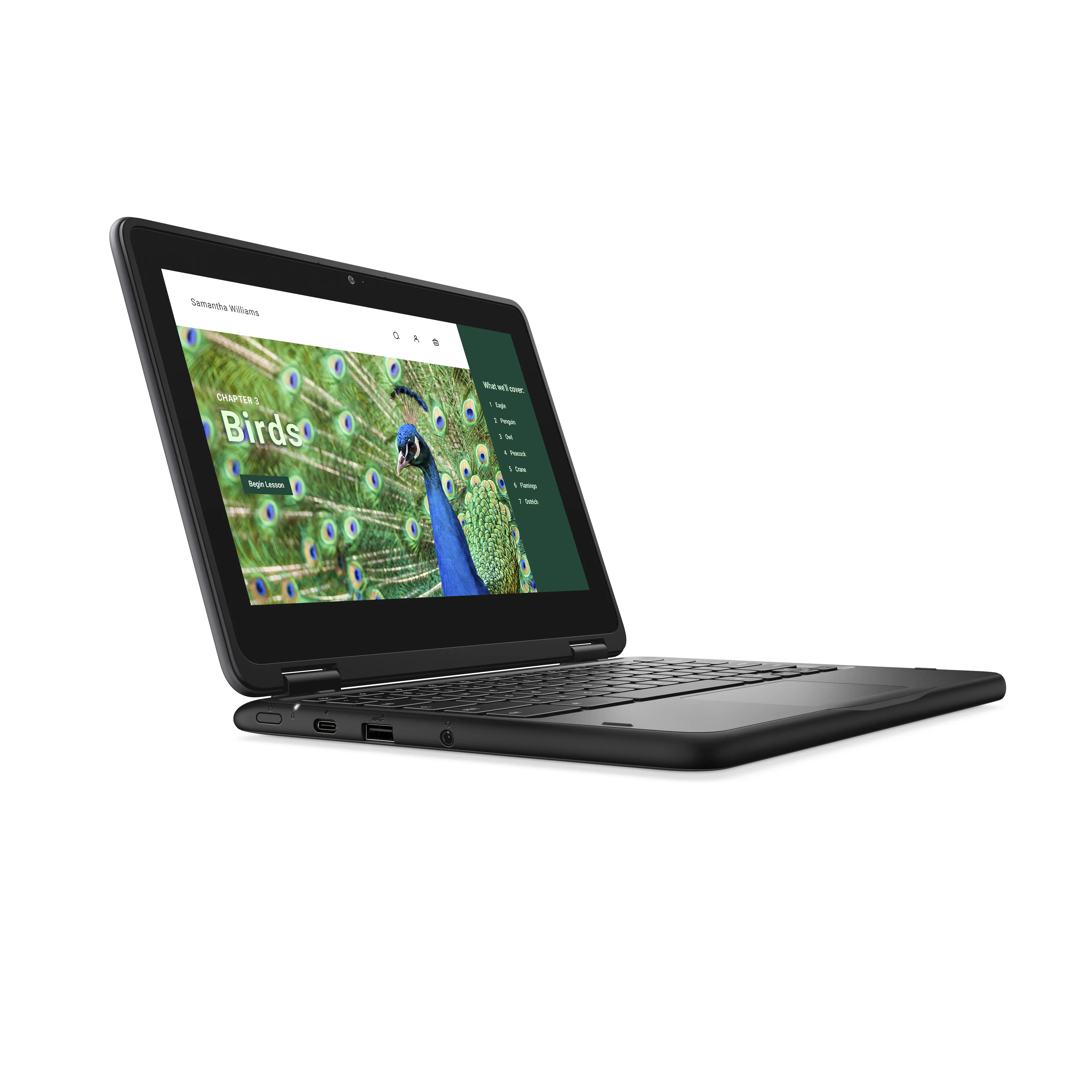 DELL Chromebook 3120 11.6" N100, 4 Gt, 64 Gt -kannettava, musta