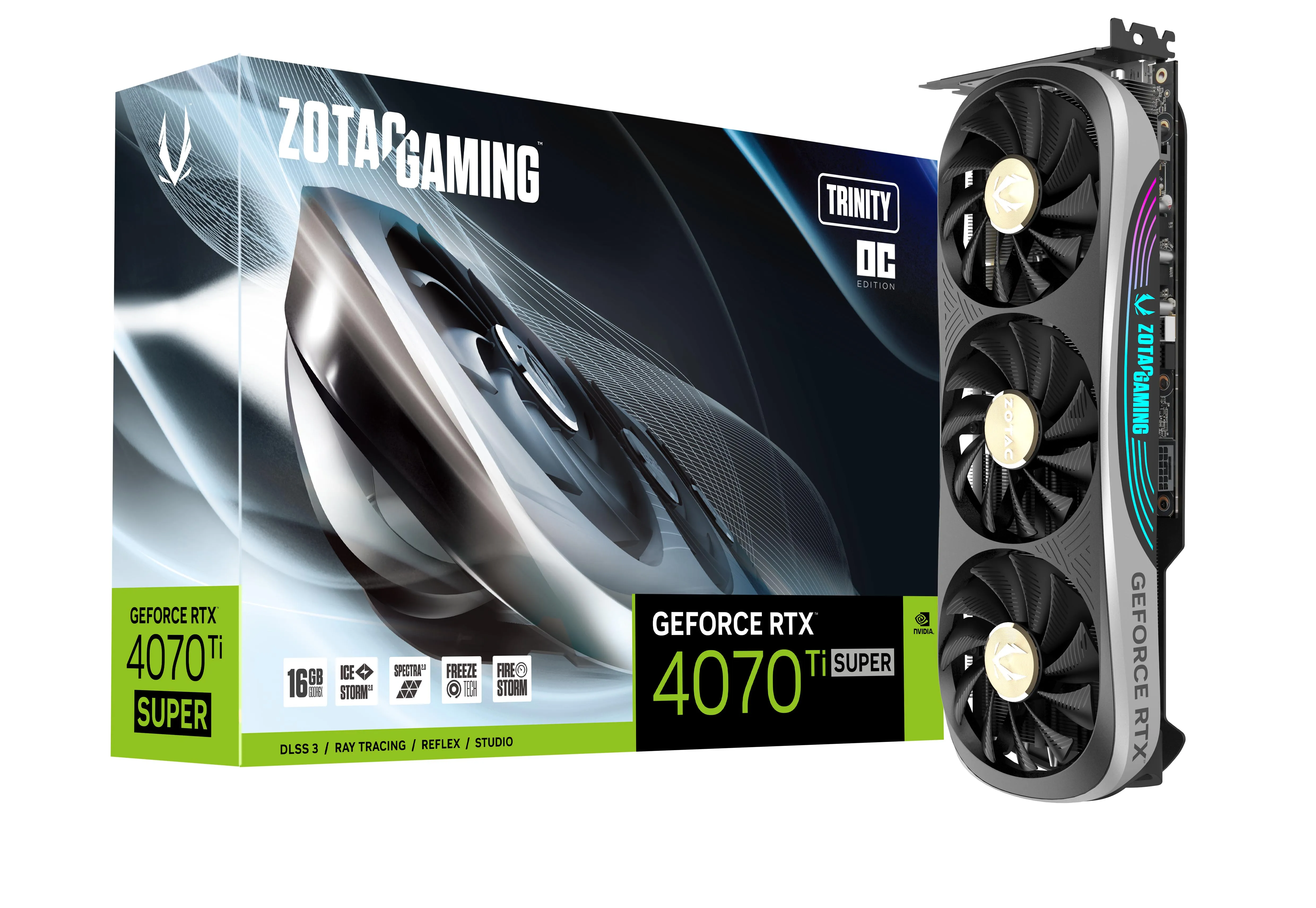 Zotac GeForce RTX 4070 Ti SUPER Trinity OC 16GB - graphics card