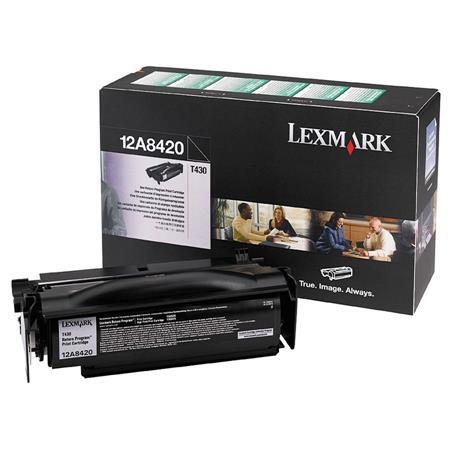 Lexmark 12A8420 lasertoner, svart