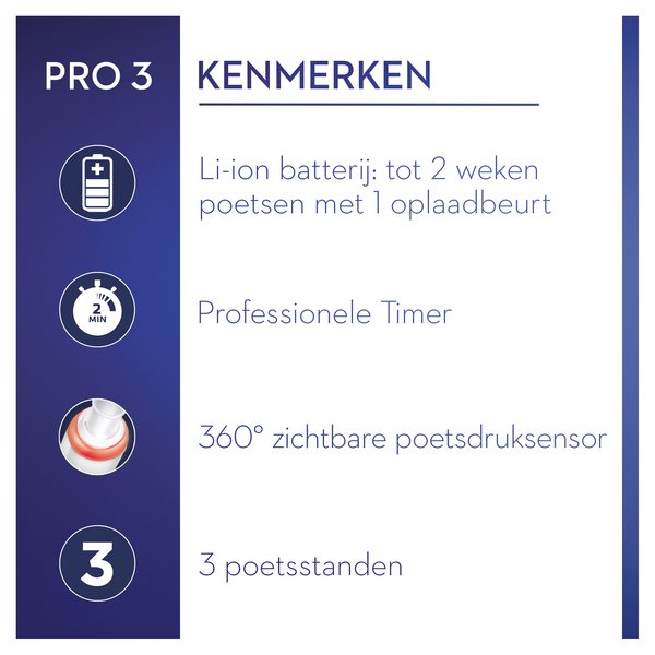 Oral-B PRO3 3900DUO - s&auml;hk&ouml;hammasharja, Musta, Ruusu