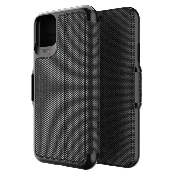 Gear4 Oxford, iPhone 11 Pro Max - pl&aring;nboksfodral, Svart
