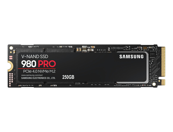 Samsung 980 PRO 250 Gt, PCIe 4.0, M.2 -SSD-levy