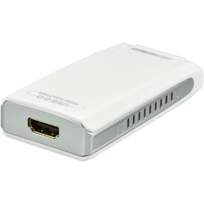 USB 2.0-HDMI sovitin, toimii ylim&auml;&auml;r&auml;r&auml;isen&auml; n&auml;yt&ouml;nohjainkortti