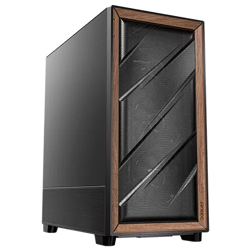 Antec FLUX SE Midi-Tower Case with window, Black/Wood