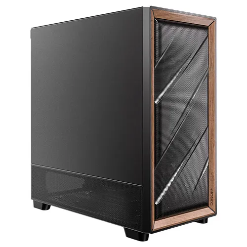 Antec FLUX SE Midi-Tower Case with window, Black/Wood
