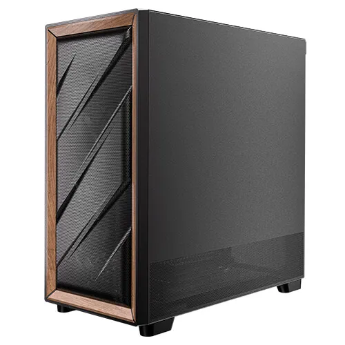 Antec FLUX SE Midi-Tower Case with window, Black/Wood
