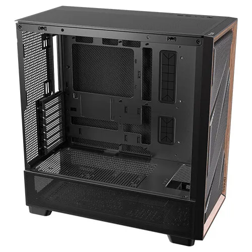 Antec FLUX SE Midi-Tower Case with window, Black/Wood