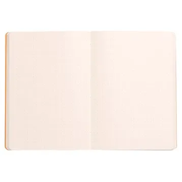 Rhodiarama soft A5 silver dot ivory