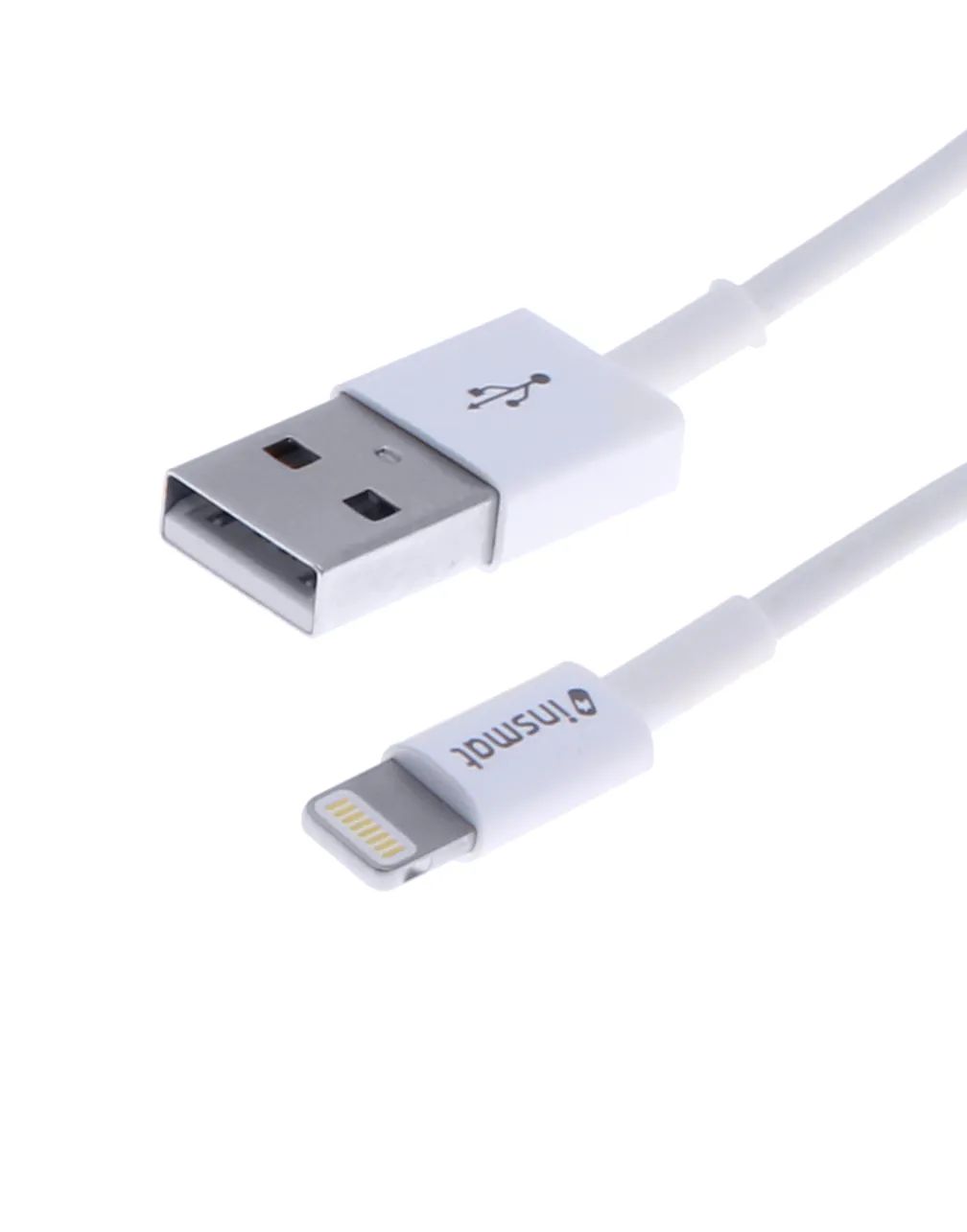 Insmat USB-A - Lightning - cable, 1 m, White