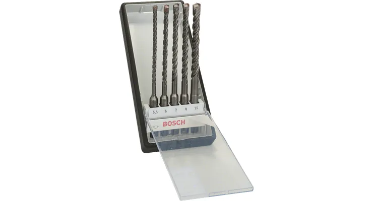 Bosch Hammer drill bit set plus 5 Robust Line 5 pieces