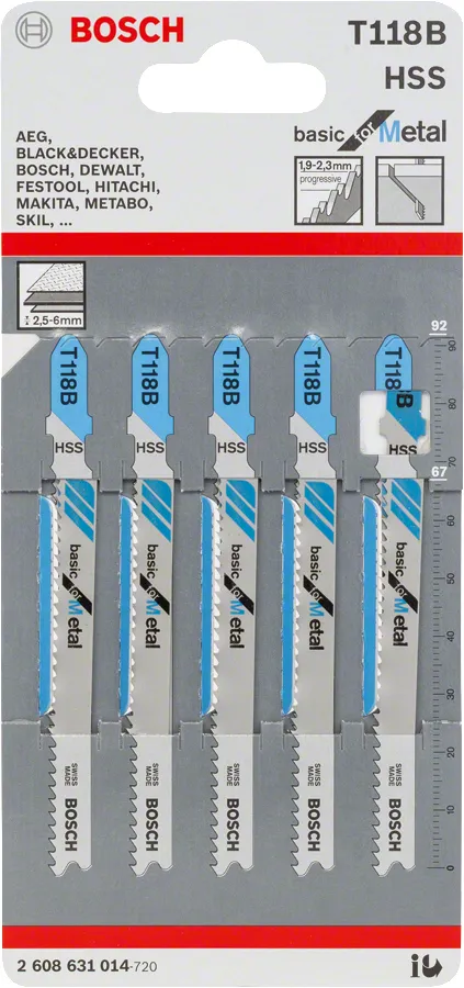 Bosch basic for Metal T 118 B - savkli